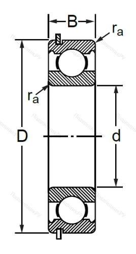 Шариковый однорядный подшипник 50312 (6312 NR) в Подольске