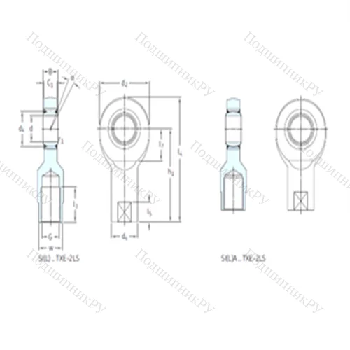 Подшипник скольжения сферический SI 45TXE-2LS от производителя  SKF
