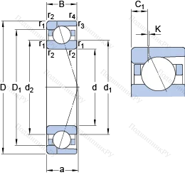 Подшипник 71940 ACD/P 4AH 1 в Подольске