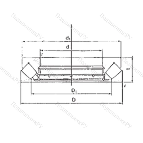 Подшипник роликовый упорно-радиальный