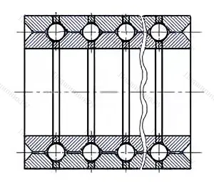 Модификация подшипника 128726М размер 130x205x788