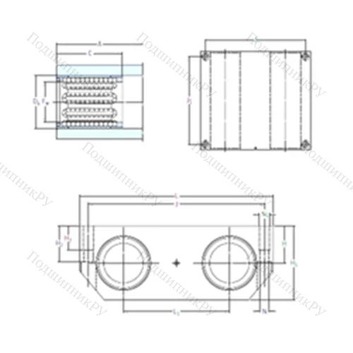 Подшипник шариковый линейный LQBR 40-2LS от производителя  SKF