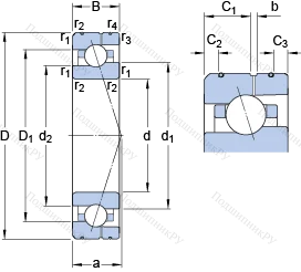 Подшипник 7018 ACE/HCP 4AL