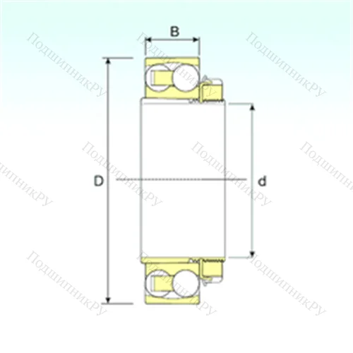 Подшипник шариковый радиальный самоцентрирующийся 1313 KTN 9+H 313 от производителя  ISB