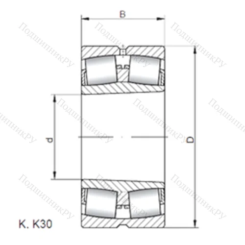 Подшипник роликовый радиальный самоцентрирующийся 24184 K 30 CW 33 от производителя  CX