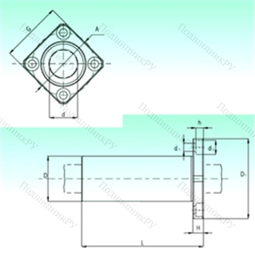 Подшипник шариковый линейный KBKL 25-PP от производителя  NBS
