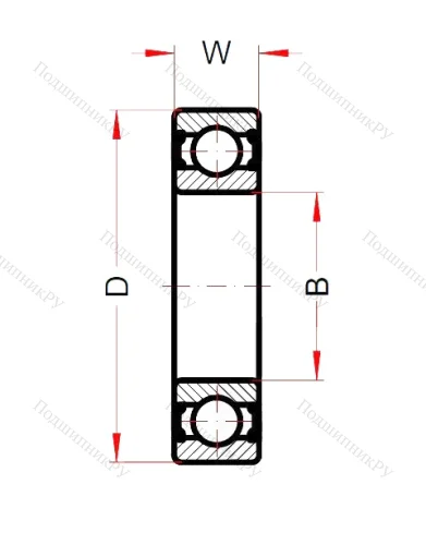 Высокотемпературный подшипник 6206 BHTS ZZ 280° от производителя  SNB