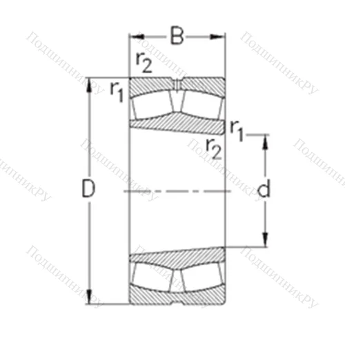 Подшипник роликовый радиальный самоцентрирующийся 22314-E-K-W 33