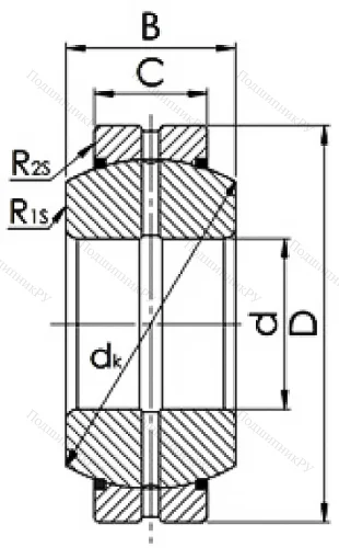 Шарнирный подшипник GEH 50 ES 2RS в Подольске