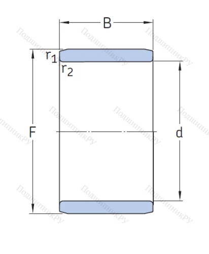 Игольчатый подшипник внутреннее кольцо 1R 35x42x36 от производителя  NTN