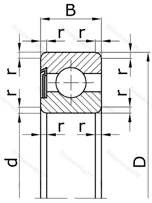 Шариковый однорядный подшипник 60312 (6312 Z) в Подольске
