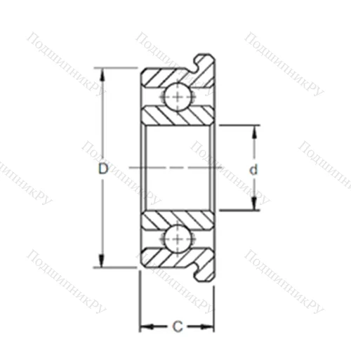 Подшипник шариковый радиальный SMF 126