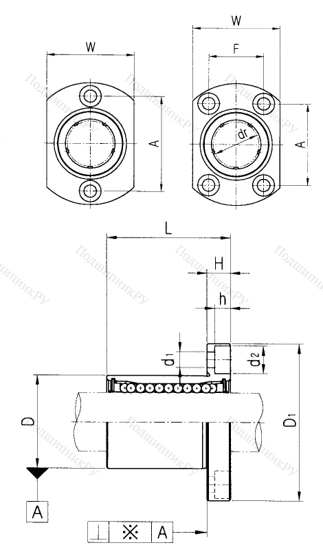 Подшипник LMH 30 UU в Подольске