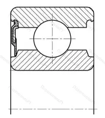 Модификация подшипника 6-20803КУ размер 17x47x15,5 от производителя  ГПЗ-1
