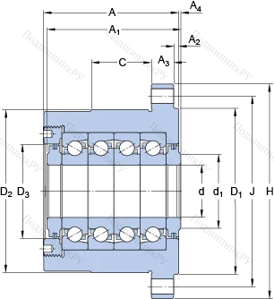 Подшипник FBSA 208 A/QFC