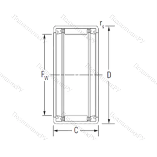 Подшипник игольчатый радиальный HK 1012RS