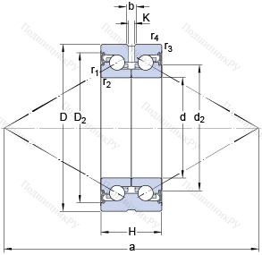 Подшипник BEAS 025057 C-2RSH