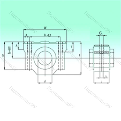 Подшипник шариковый линейный SCV 25-UU от производителя  NBS Подшипник шариковый линейный SCV 25-UU от производителя  NBS
