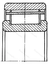 Модификация подшипника 954712 размер 60x120x58/60 ГПЗ-100