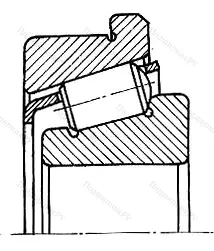 Подшипник  67709 размер 45x80/86x28,3