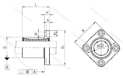 Подшипник LMK 35 UU в Подольске