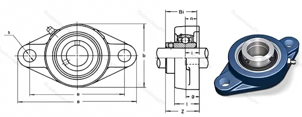 Подшипниковый узел UCFL 203