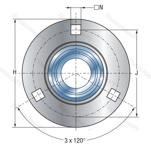 Подшипниковый корпус PF 208 в Подольске