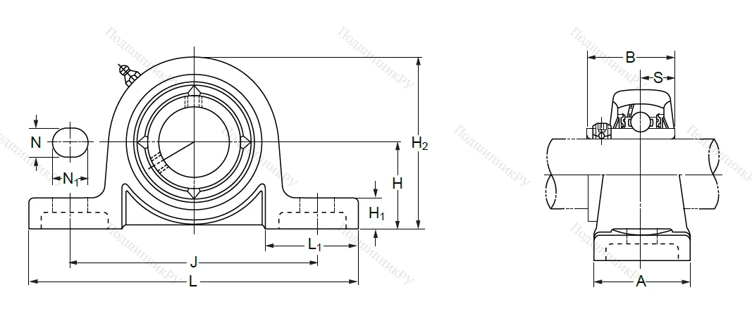 Подшипниковый узел UCP 307 в Подольске