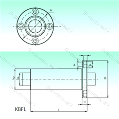 Подшипник шариковый линейный KBFL 40-PP от производителя  NBS