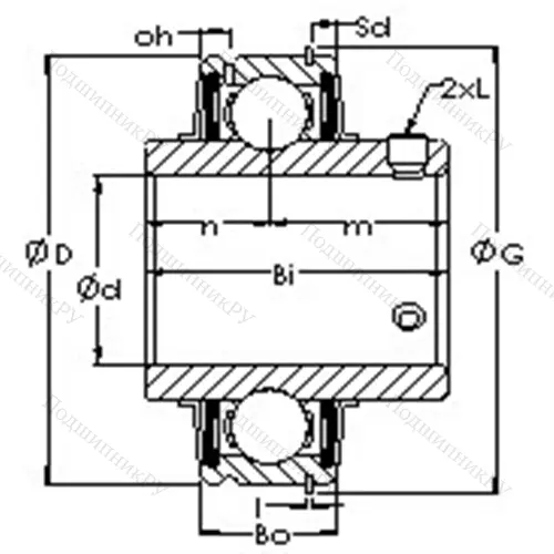 Подшипниковый узел ER 209-26 от производителя  AST