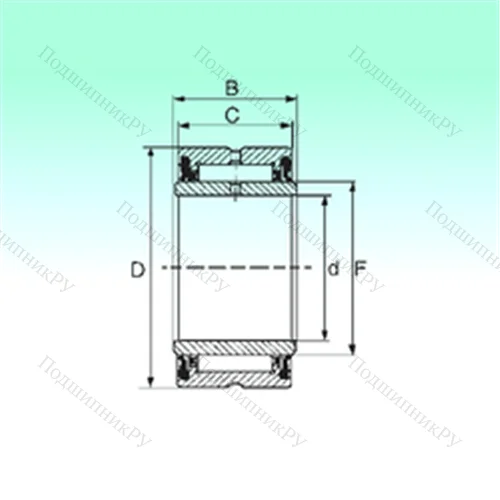 Подшипник игольчатый радиальный NA 4907 2RS от производителя  NBS Подшипник игольчатый радиальный NA 4907 2RS от производителя  NBS