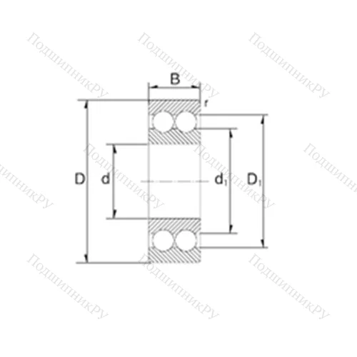 Подшипник шариковый радиально-упорный 3210