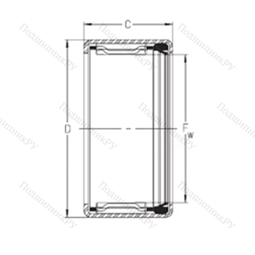Подшипник игольчатый радиальный SCE 86P