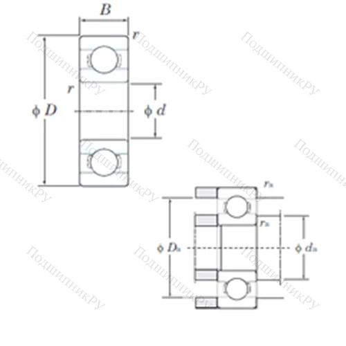 Подшипник шариковый радиальный ML 5008 от производителя  KOYO Подшипник шариковый радиальный ML 5008 от производителя  KOYO