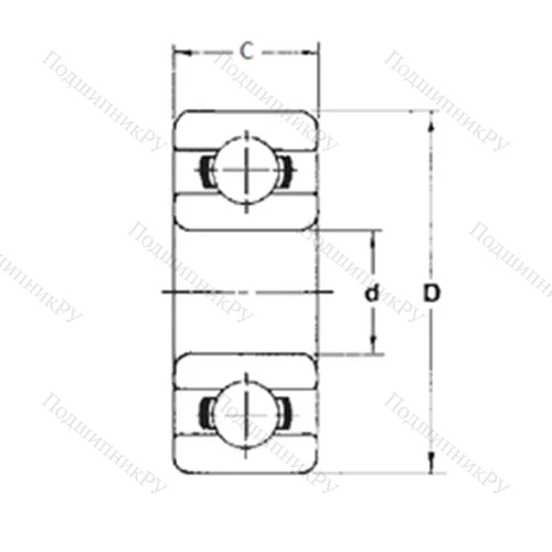 Подшипник шариковый радиальный