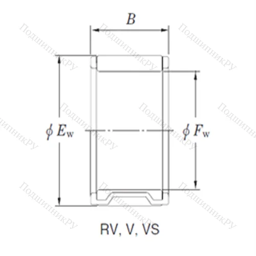Подшипник игольчатый радиальный RV 303726