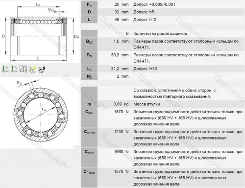 Подшипник KB 20 PP AS в Подольске