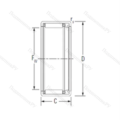 Подшипник игольчатый радиальный HK 2018RS