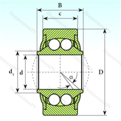 Подшипник шариковый радиальный самоцентрирующийся GE 22 BBH