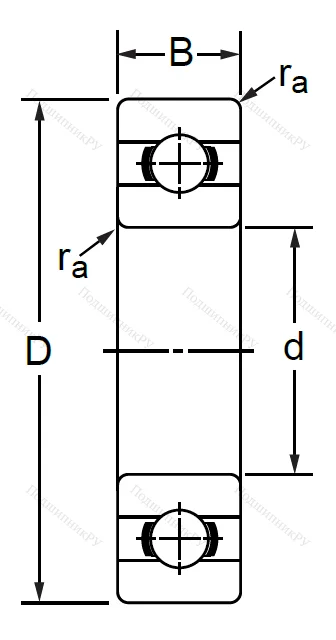 Дюймовый шариковый подшипник RMS 18 (MJ 2-1/4) в Подольске