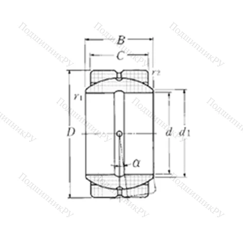 Подшипник скольжения сферический SA 4-40B