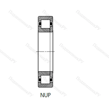 Цилиндрический роликовый подшипник 70-92515 (NUP 2215 C 3) в Подольске