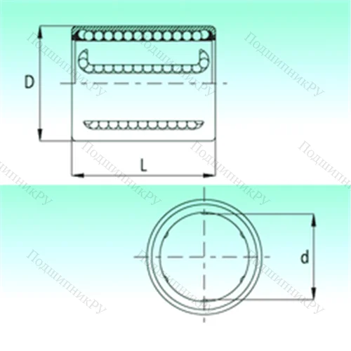Подшипник шариковый линейный KH 4060-PP от производителя  NBS