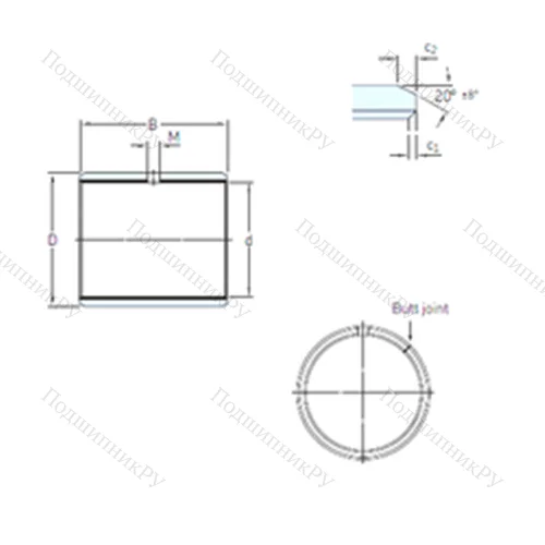 Подшипник скольжения PCM 657030 E