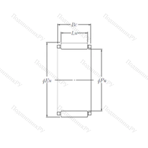 Подшипник игольчатый радиальный KBK 16?20?23.8X