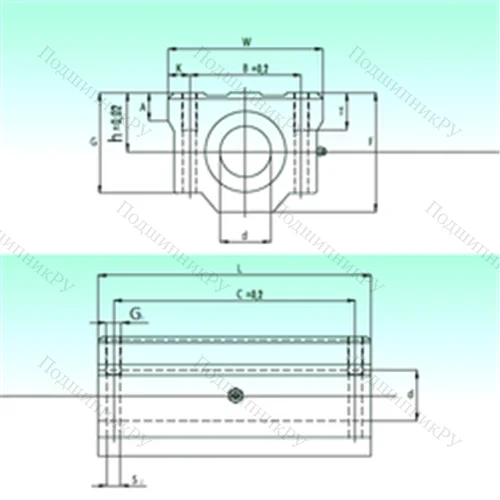 Подшипник шариковый линейный SCW 35-UU от производителя  NBS