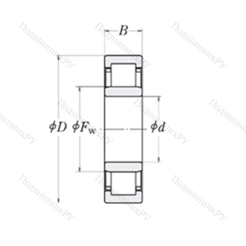 Подшипник роликовый радиальный MMRJ 3.3/8