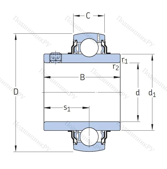 Корпусный подшипник YAR 205-2F в Подольске