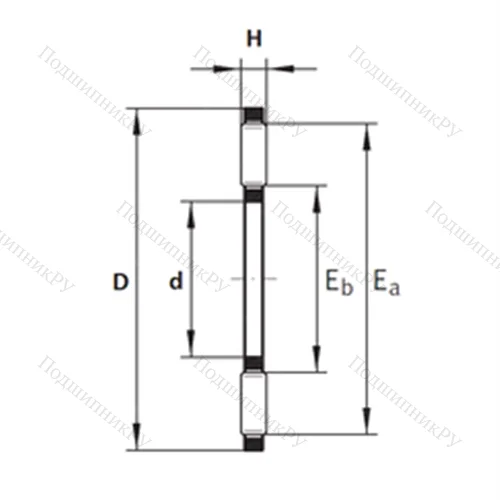 Подшипник игольчатый упорный F-216291