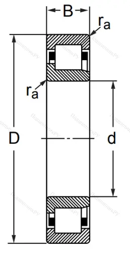 Цилиндрический роликовый подшипник 42210 КМ (NJ 210) в Подольске Цилиндрический роликовый подшипник 42210 КМ (NJ 210) в Подольске
